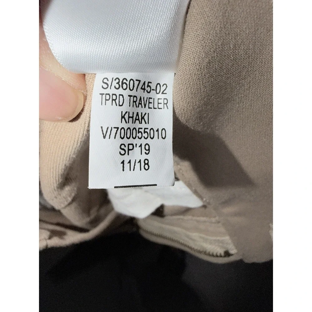 Banana Republic Mens Traveler Athletic Tapered Fit Chinos Pants 33x30 Khaki